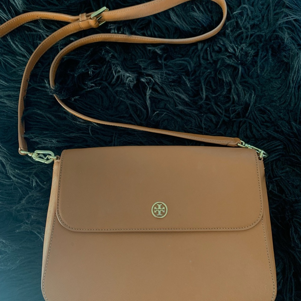 Tory Burch - Tan Leather crossbody bag